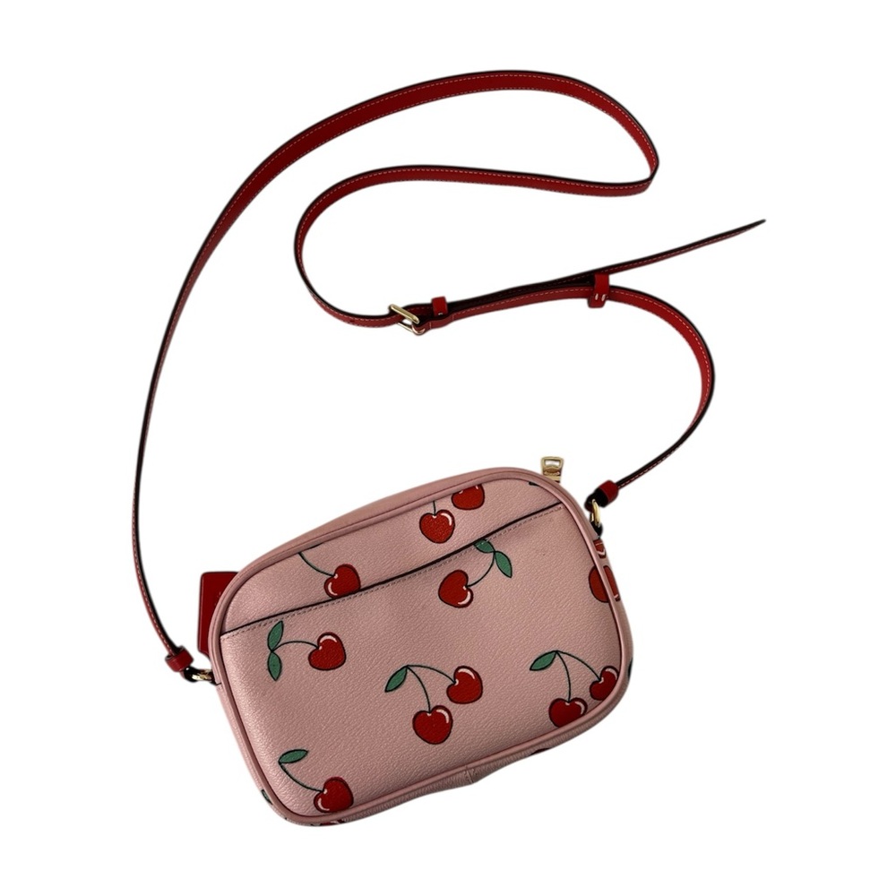 Coach Mini Jamie Camera Pink Cherry Crossbody Bag - image 2